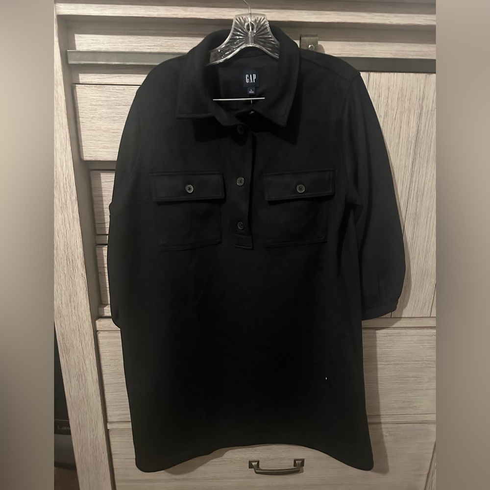 GAP Vegan Suede Shift Mini Dress